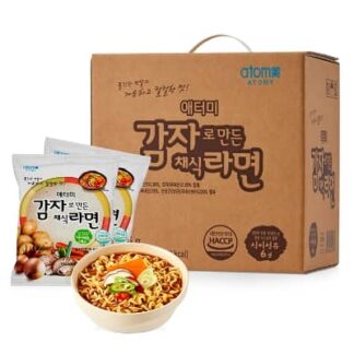 Атоми Вегетарианская Лапша (коробка: 24 брикета)